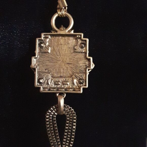 T&J DESIGNS Statement Necklace Bling and Gold Heavy and Extraordinary 33… - Picture 3 of 4